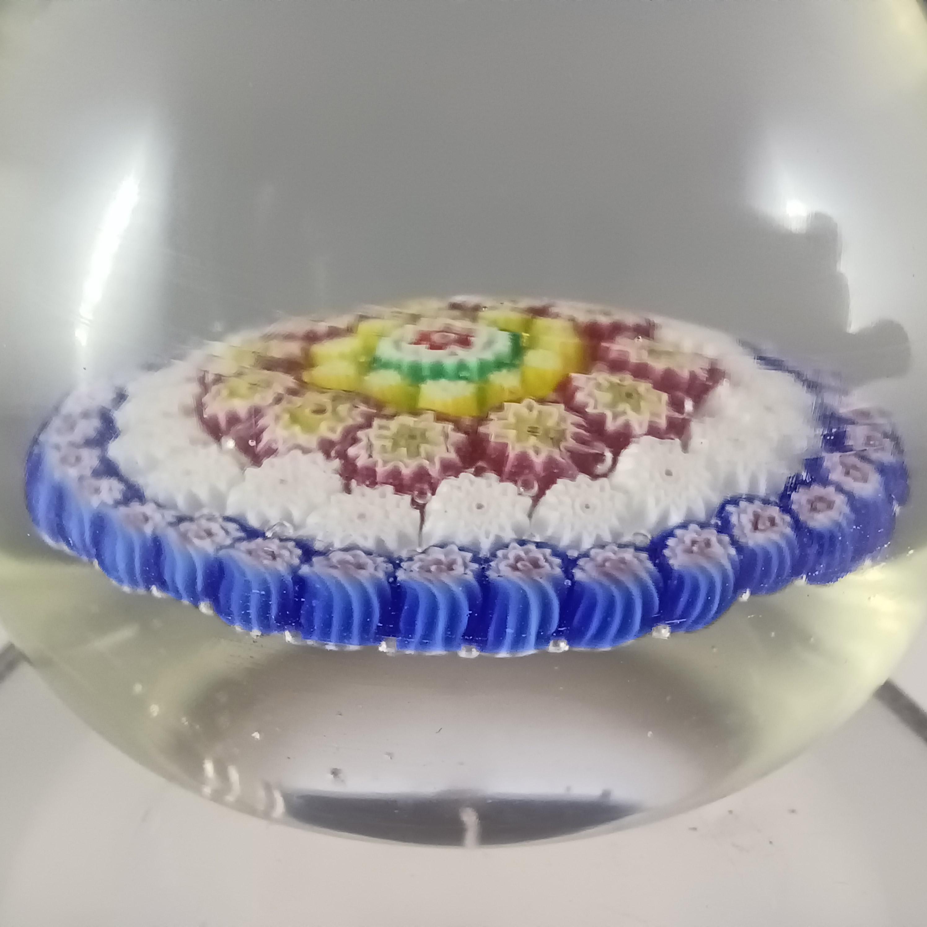 ムラーノ ヴィンテージ ブルー、ホワイト、ピンク、イエローの