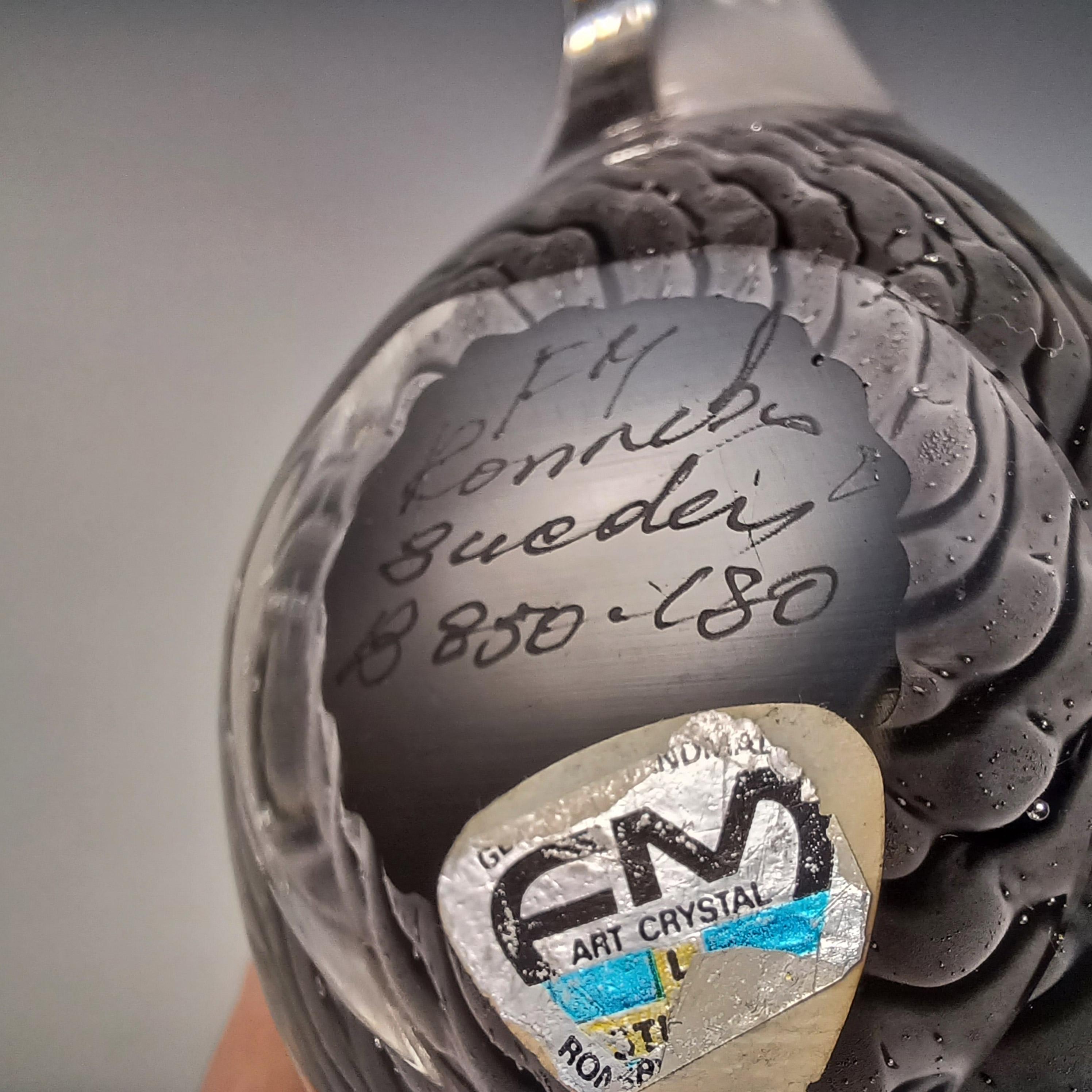 SIGNED & LABELLED FM Konstglas / Marcolin Fumato Glass Fish - Etsy