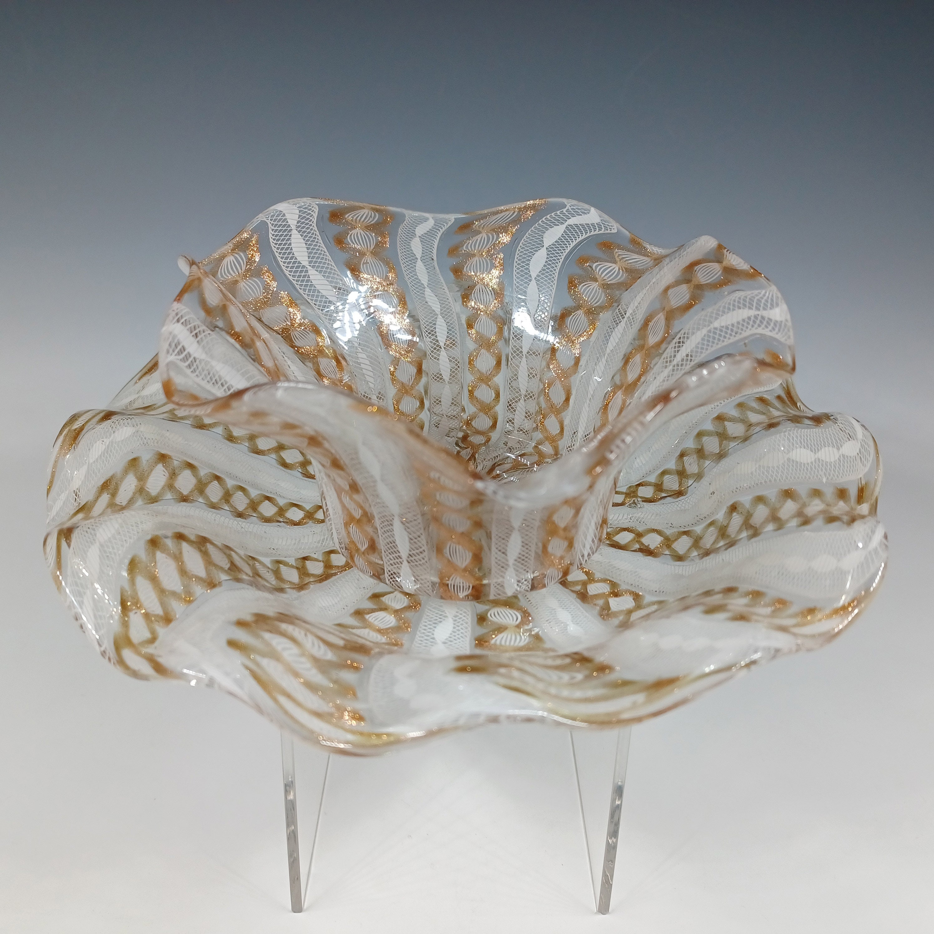 BALLARIN MURANO/盛皿/ヴェネチアンガラス/レース