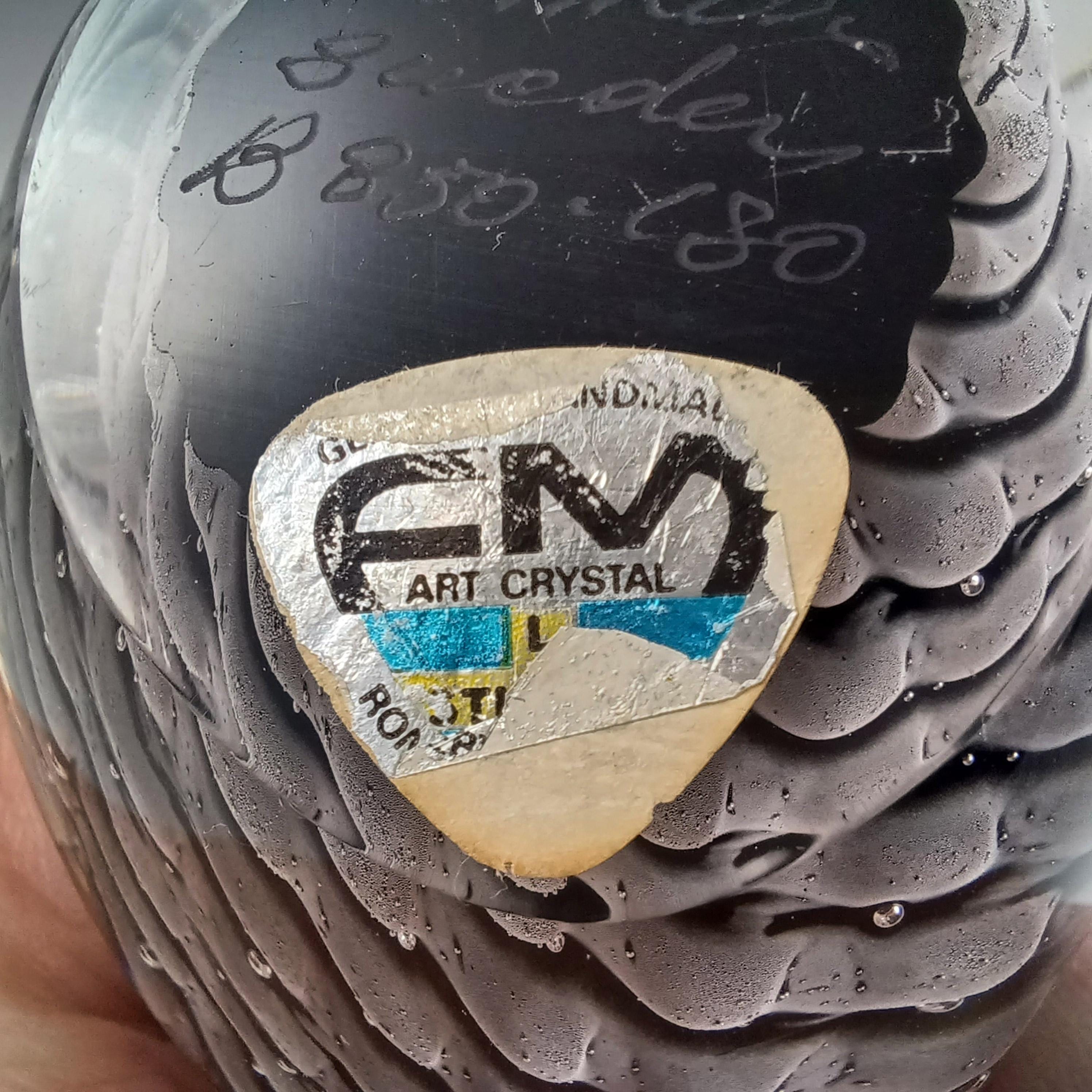 SIGNED & LABELLED FM Konstglas / Marcolin Fumato Glass Fish - Etsy
