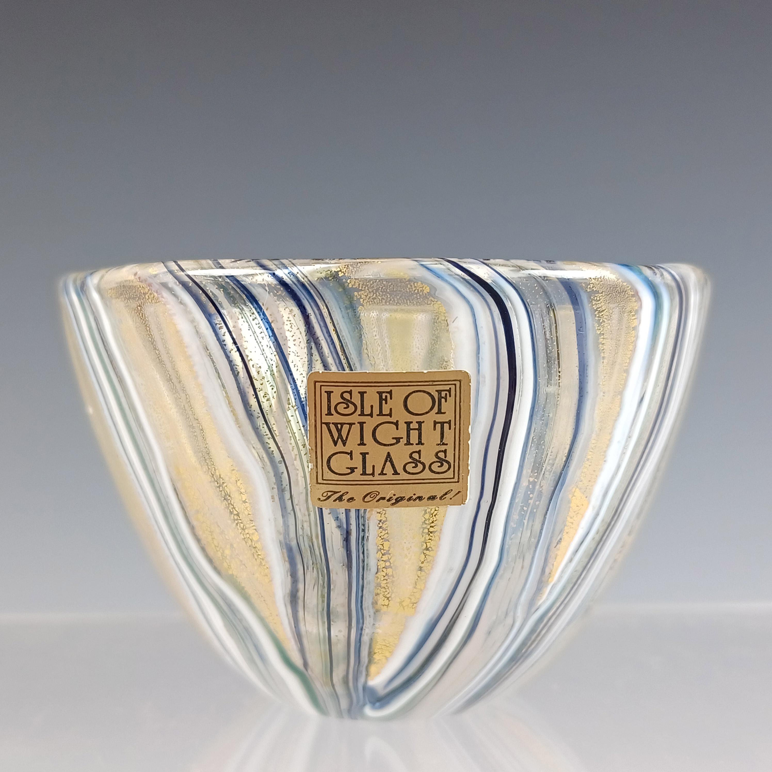 ◆ Isle of wight studio glass 花瓶 ビンテージ ◆ Vintage Isle of Wight Studio Art Glass Vase Flower Garden