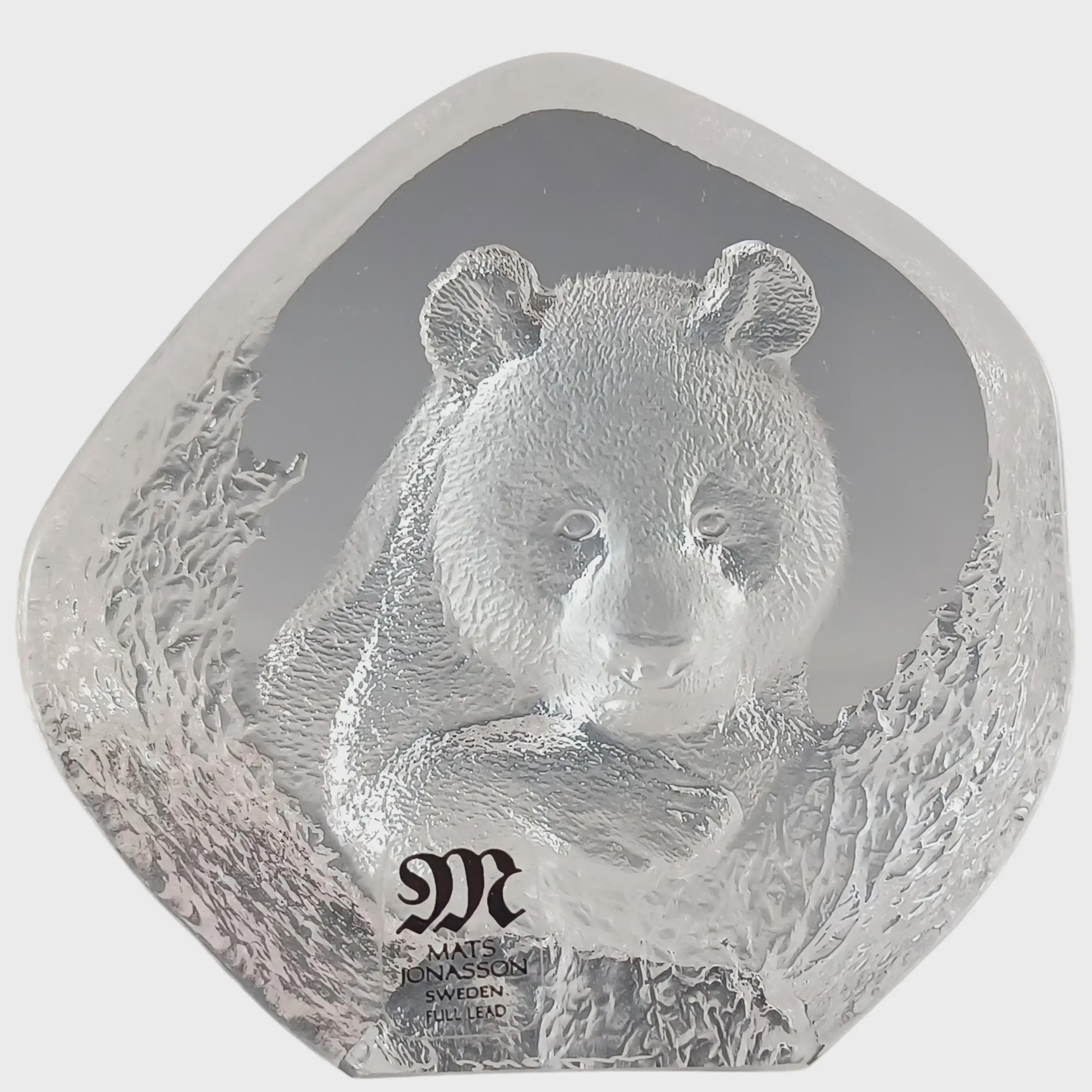 Mats Jonasson Panda - Etsy