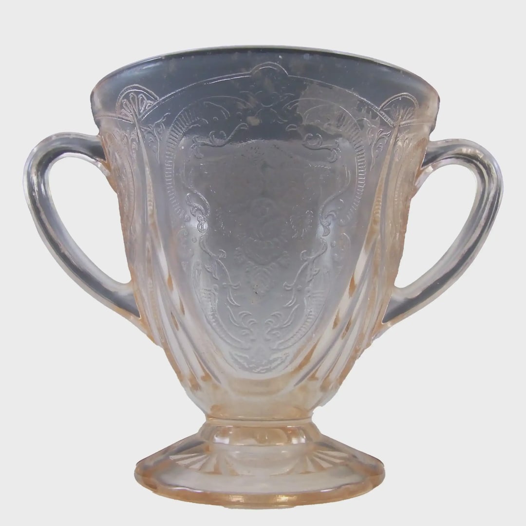 Hazel Atlas Royal Lace Pink Depression Glass 1930's Sugar Bowl - Etsy