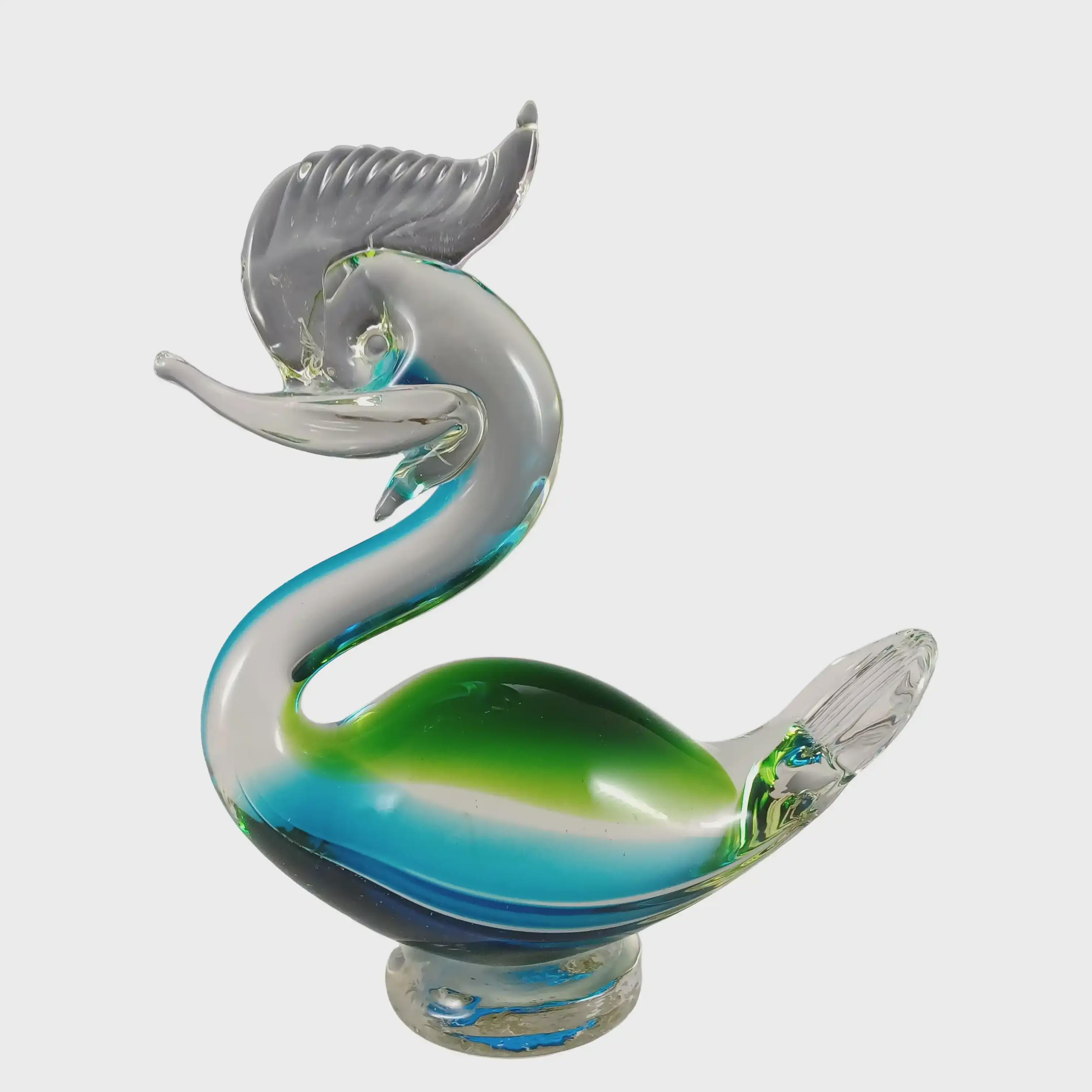 Murano glass swans - Etsy 日本