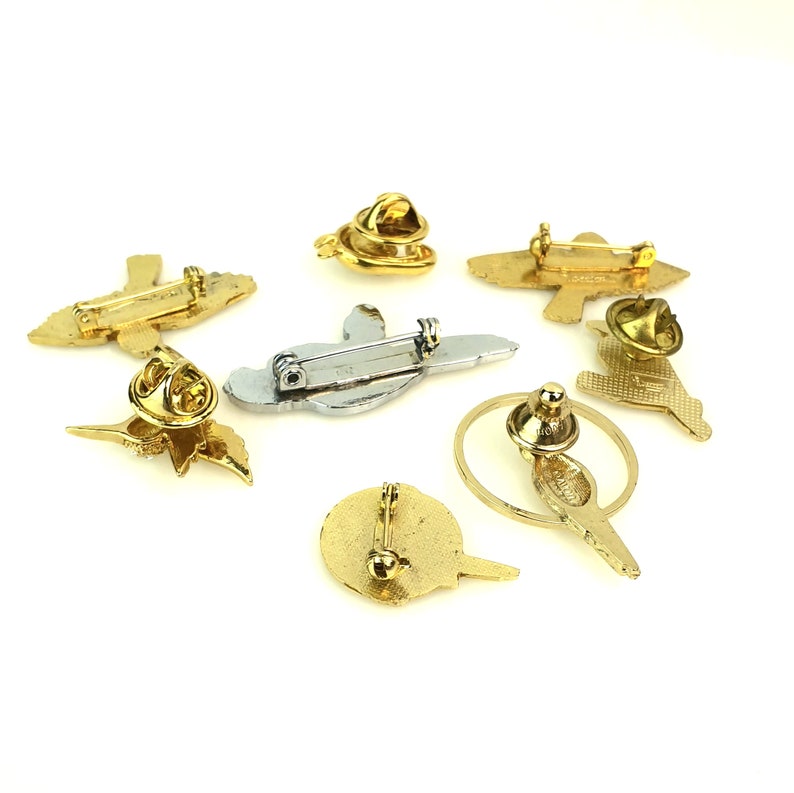 BULK BUY LOT Retro Bird Pin Group Enamel Brooch, Flying Bird , Parrot