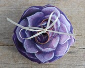 Succulent Ring Bearer Pillow, Garden Wedding, Natural Wedding, Nature Wedding, Handmade, Hand Painted, Vegan, Eco Green Wedding Decor