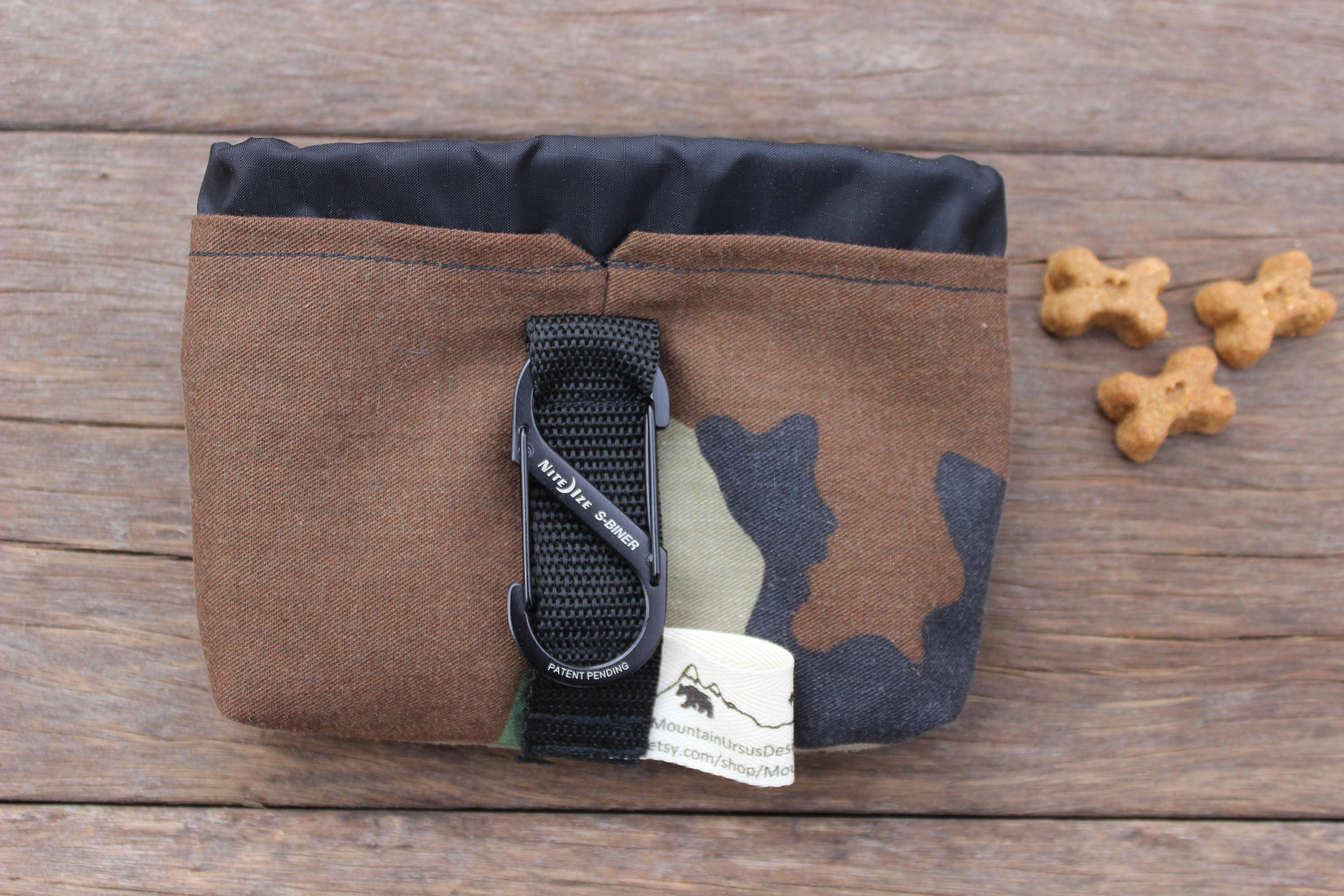 SMALL Dog Treat Bag with Carabiner Puppy Treat Training Bag Etsy