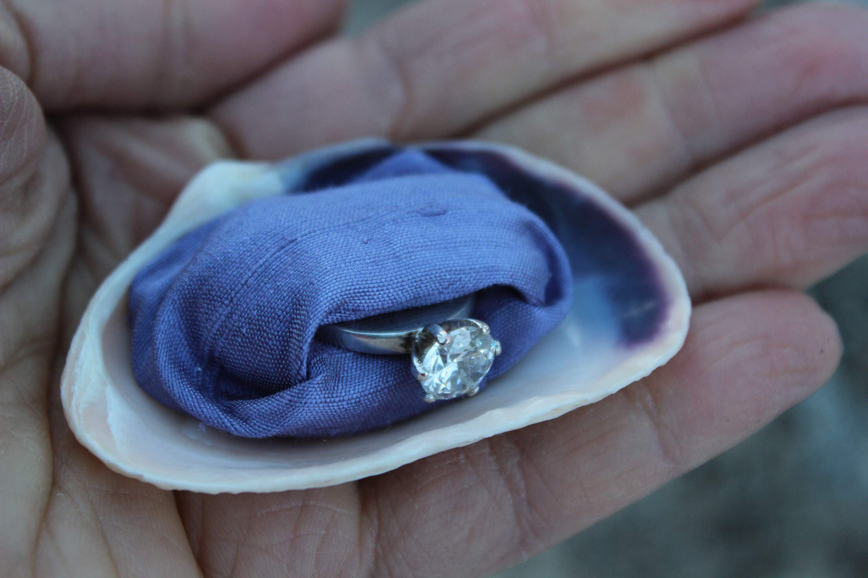 Nautical Engagement Ring Box Beach Proposal Sea Shell Etsy
