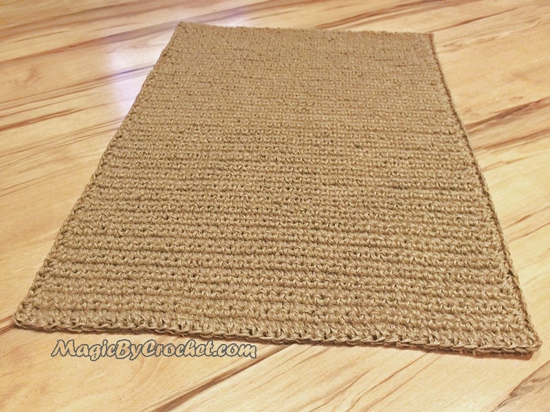 Large Door mat Crochet doormat Jute Carpet Area rug Jute Etsy