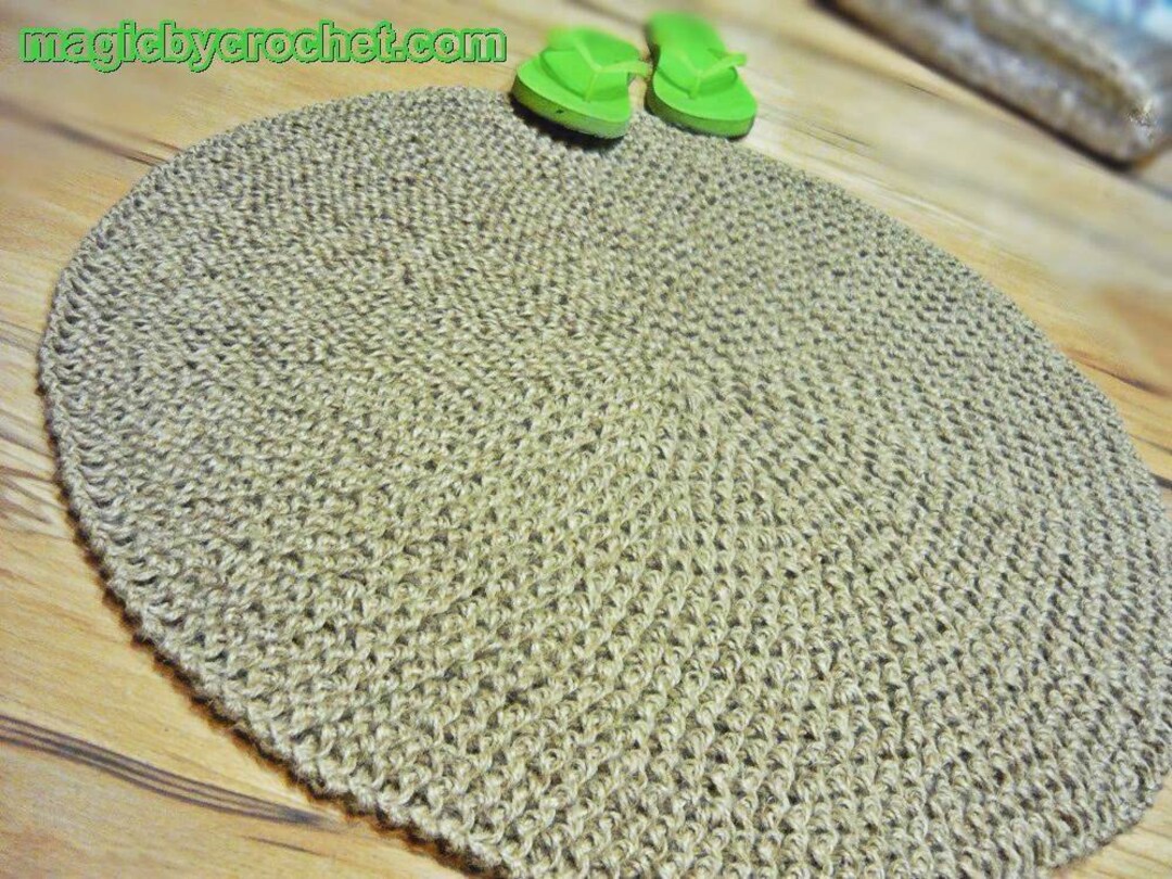 Natural Handmade Round Jute Rug Mat main image 0