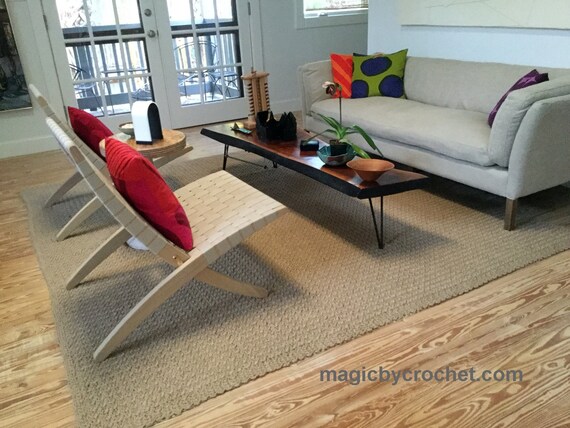 Jute Rug 8x10 Ft Rug Luxury Rug Large Living Rug Modern Etsy