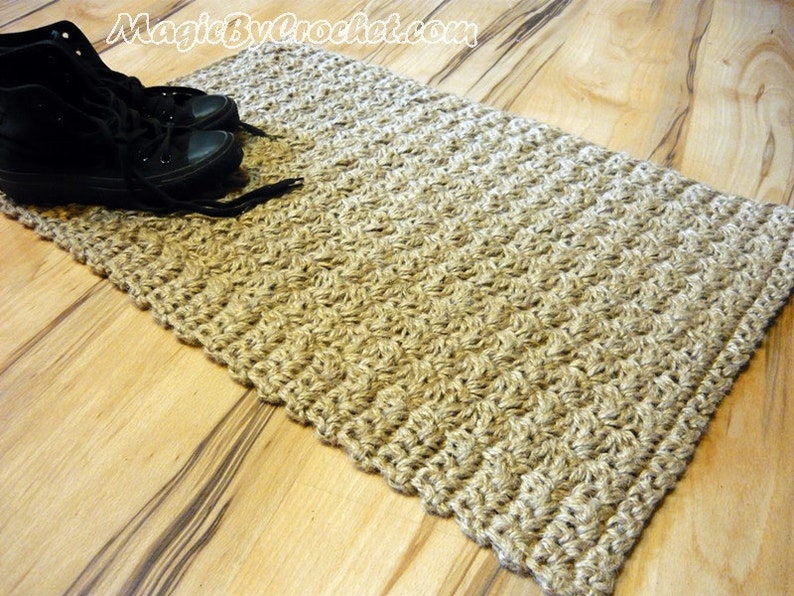 Door mat, Jute Rug , Doormat , Crochet Welcome Rug, Crochet Jute Doormat, Custom doormat size, no.033 