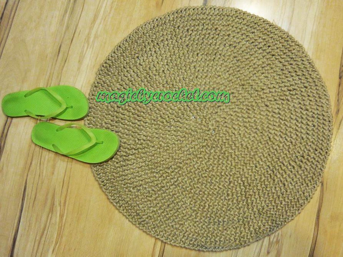 Rustic Rug, Round Jute Rug, Handmade Jute Rug, Bulky Jute Rug, No.017 Etsy