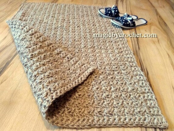Large Doormat Crochet Jute Door Rug Handmade Jute Rug Etsy