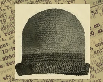 Antique Cap,  Knitting pattern, Instant download PDF Pattern No.014