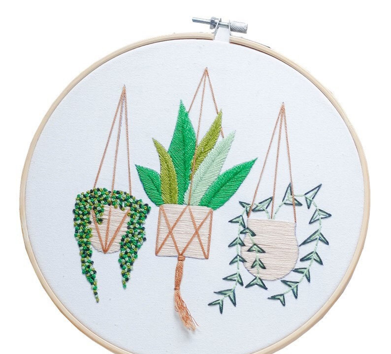 Botanical Embroidery Kit Embroidery Kit For Beginner Etsy