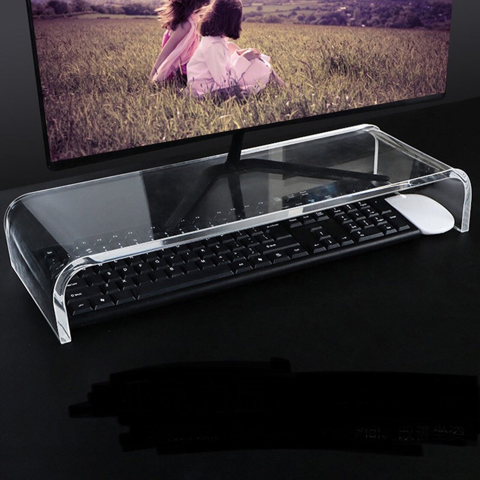 Acrylic Monitor Stand Computer Monitor Stand Riser for Etsy