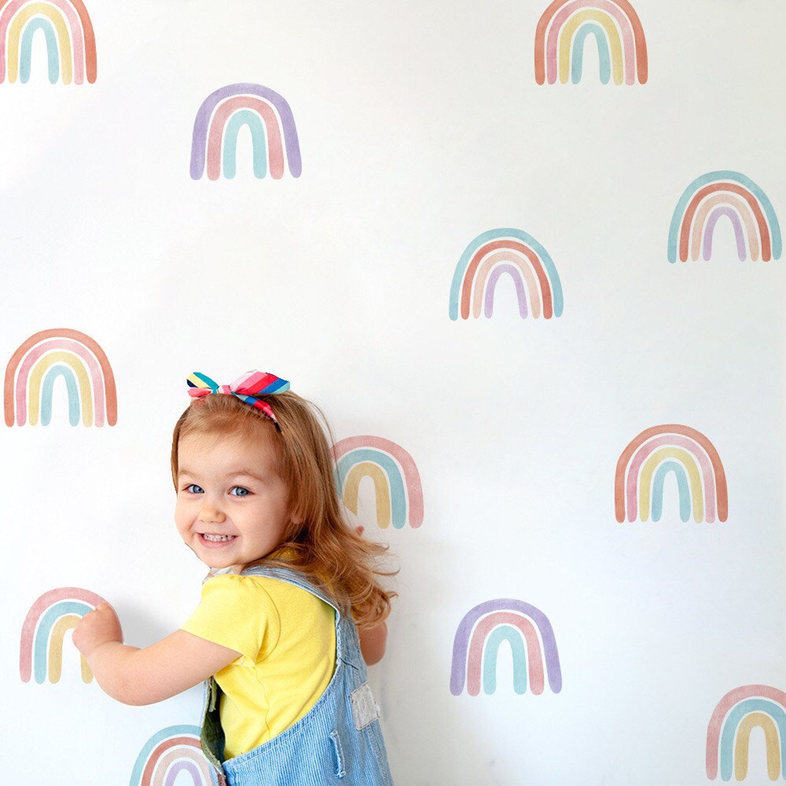 Set of 180 pcs. Rainbow Wall Stickers Nursery Room Decals Etsy