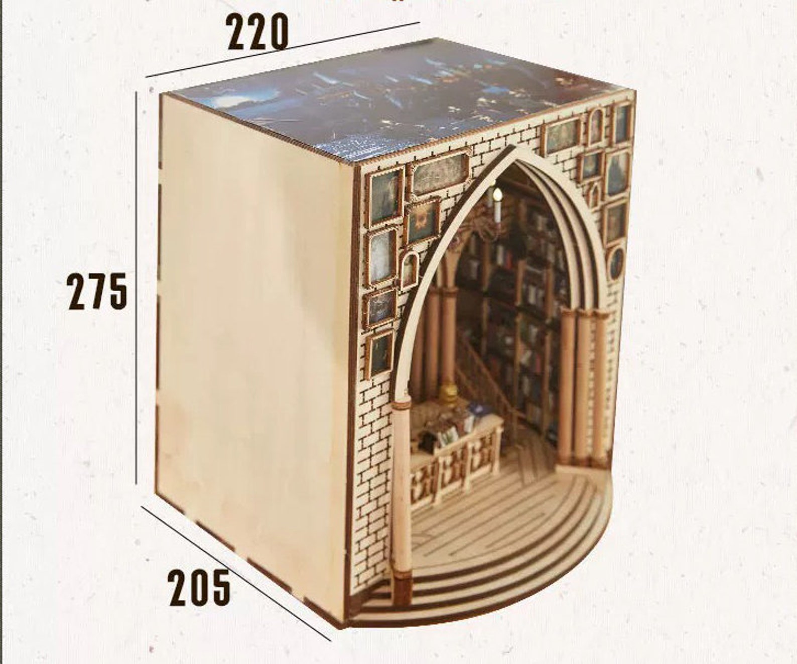 Dumbledore Room Book Nook Harry Potter Book Shelf Insert Etsy