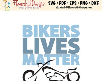 Archivo SVG de Bikers Live Matter: Ropa de motociclista (archivo digital)