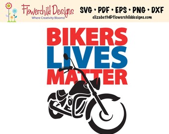Archivo SVG de Bikers Lives Matter: Ropa de motociclista (archivo digital)