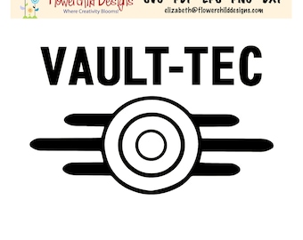 Archivo SVG del logotipo de Vault-Tec de Fallout: regalo para jugadores (descarga digital)