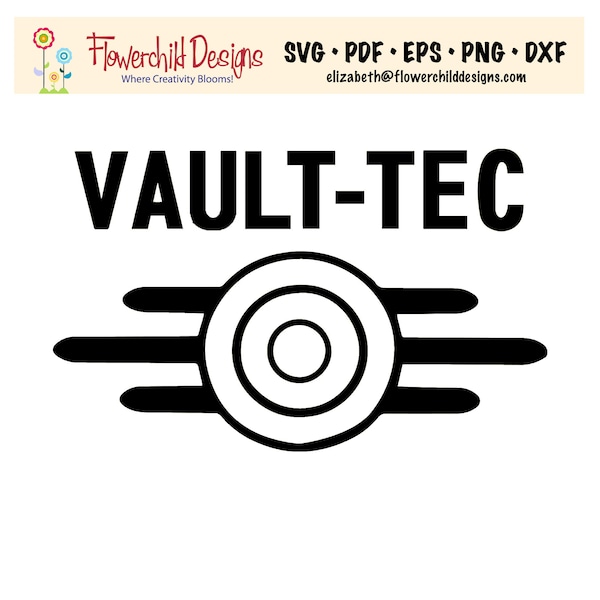 Fallout Vault-Tec Logo - SVG - Cut File - Apparel - T-Shirt - Gamer Gift - Birthday Gift - Graduation Gift - Cricut - Silhouette©