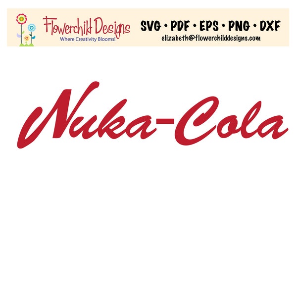 Fallout Nuka-Cola Logo - SVG - Cut File - Apparel - T-Shirt - Gamer Gift - Birthday Gift - Graduation Gift - Cricut - Silhouette©