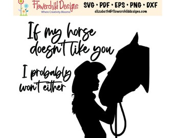 Caballo y vaquera SVG: archivo de corte de arte occidental (descarga digital)