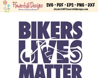 Archivo SVG de Bikers Live Matter: Ropa de motociclista (archivo digital)