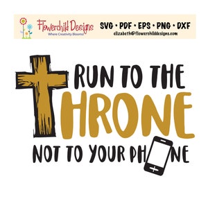 Inspirador - Run To The Throne SVG - Cricut - Silhueta - Arquivo de corte - Camiseta - Arte em caneca de café - Arte em letreiros - Cartões - HTV - Vinil©