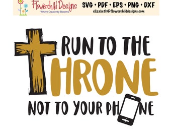 Archivo SVG de "Corre al Trono": Arte Cristiano (Descarga Digital)