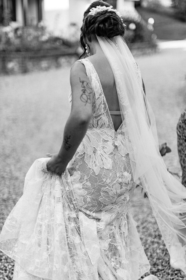 White Clay Bridal headpiece, white leaf headpiece, wedding headpiece, bridal crown, floral headpiece, white floral headband, Olive leaf image 9