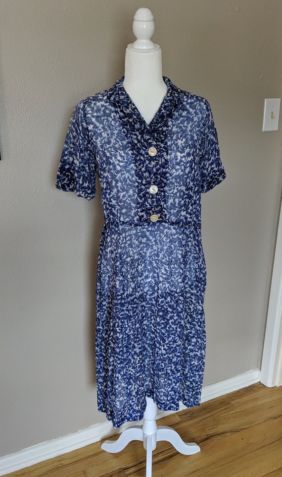 Sheer 1940's Dress