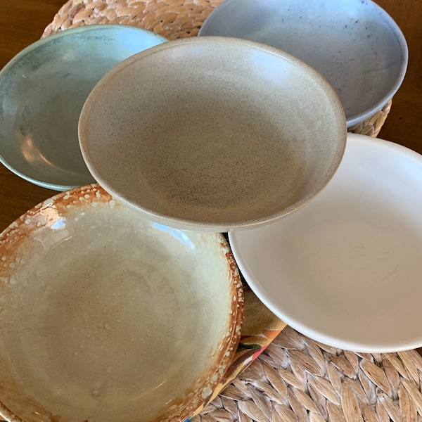 Pasta Bowls - Salad Bowls - Ceramic Bowls - Unique Clay Bowls - Handmade Bowls - Dinnerware -  free shipping!