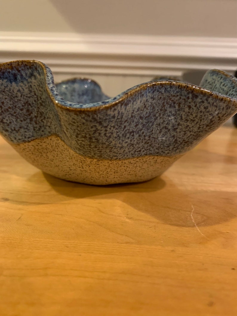 Wavy Ceramic Bowls Handmade Clay Bowls Unique Pottery