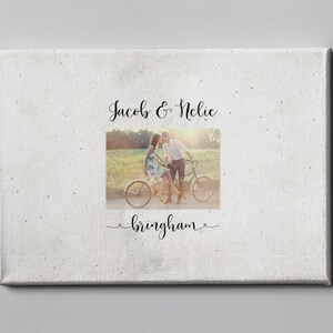 Canvas Photo Guest Book, Custom Photo Signature GuestBook, Tree Signature GuestBook Alternative, Gift Ideas for Couples -CGB213