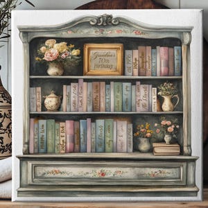 Livre d&#39;or pour l&#39;anniversaire de grand-mère, alternative au livre d&#39;or signature, cadeau souvenir d&#39;anniversaire de maman, décoration d&#39;anniversaire unique pour grand-mère - CGB524