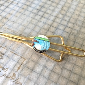Vintage Niagara Falls Tie Bar | Souvenir Jewelry Tie Slide Men&#39;s Accessories Enamel
