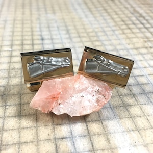 Vintage SWANK Horse Cufflinks  - Mixed Metal Goldtone Unisex Midcentury Equestrian Racehorse Men&#39;s Cuff Links