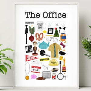 The Office Poster - The Office TV show collage, digital download, The Office wall art, perfect gift for The Office fans