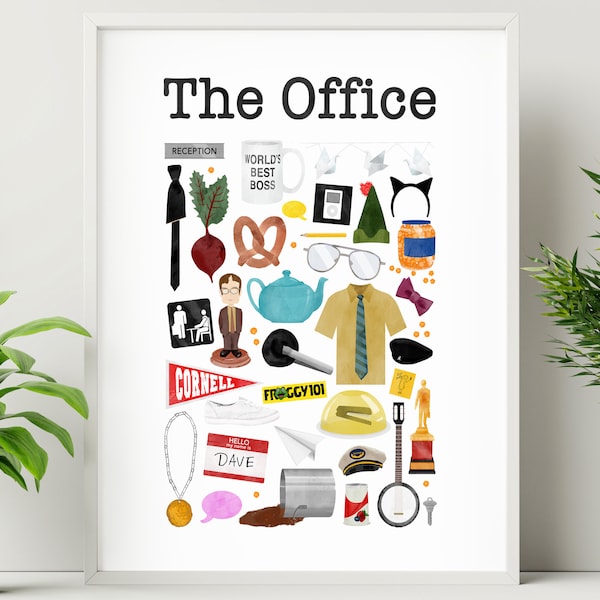The Office Poster - The Office TV show collage, digital download, The Office wall art, perfect gift for The Office fans