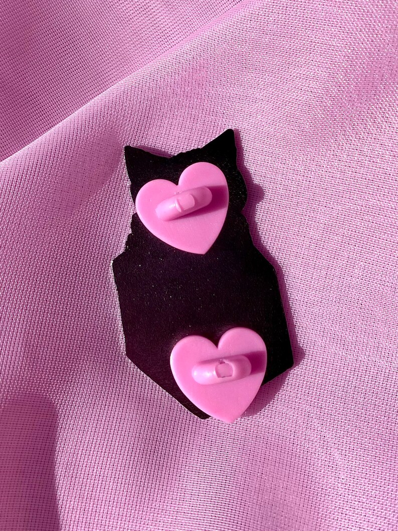 VERY BUSY cat pin Lovestruck prints enamel pin image 2