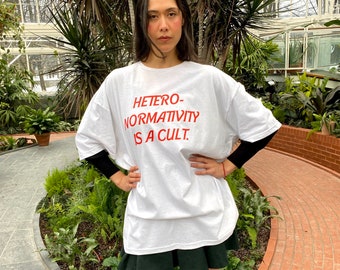 Cult T-shirt - Lovestruck prints - heteronormativity is a cult t-shirt