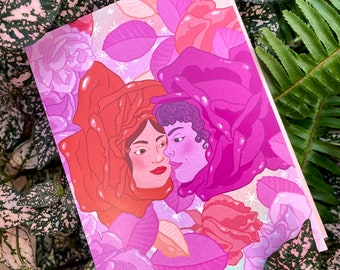 Roses - greeting cards - lesbian art - Lovestruck prints - queer art