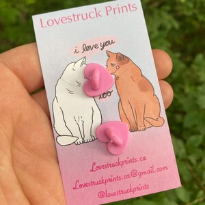 VERY BUSY cat pin Lovestruck prints enamel pin image 4