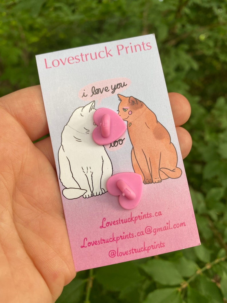 VERY BUSY cat pin Lovestruck prints enamel pin image 4