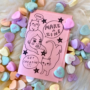 Make a zine!! Little zine about zine making - get creative! Lovestruck prints