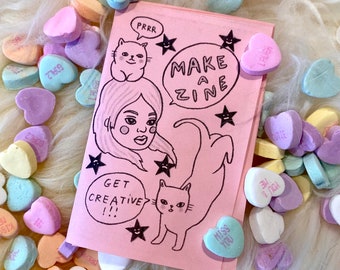 Make a zine!! Little zine about zine making - get creative! Lovestruck prints