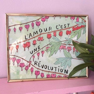 Révolution - Lovestruck Print - 8 x10 print - Queer love - queer art - nature art